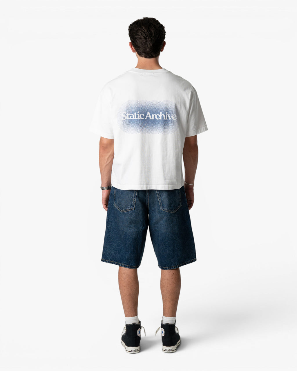 Halftone Tee Blue