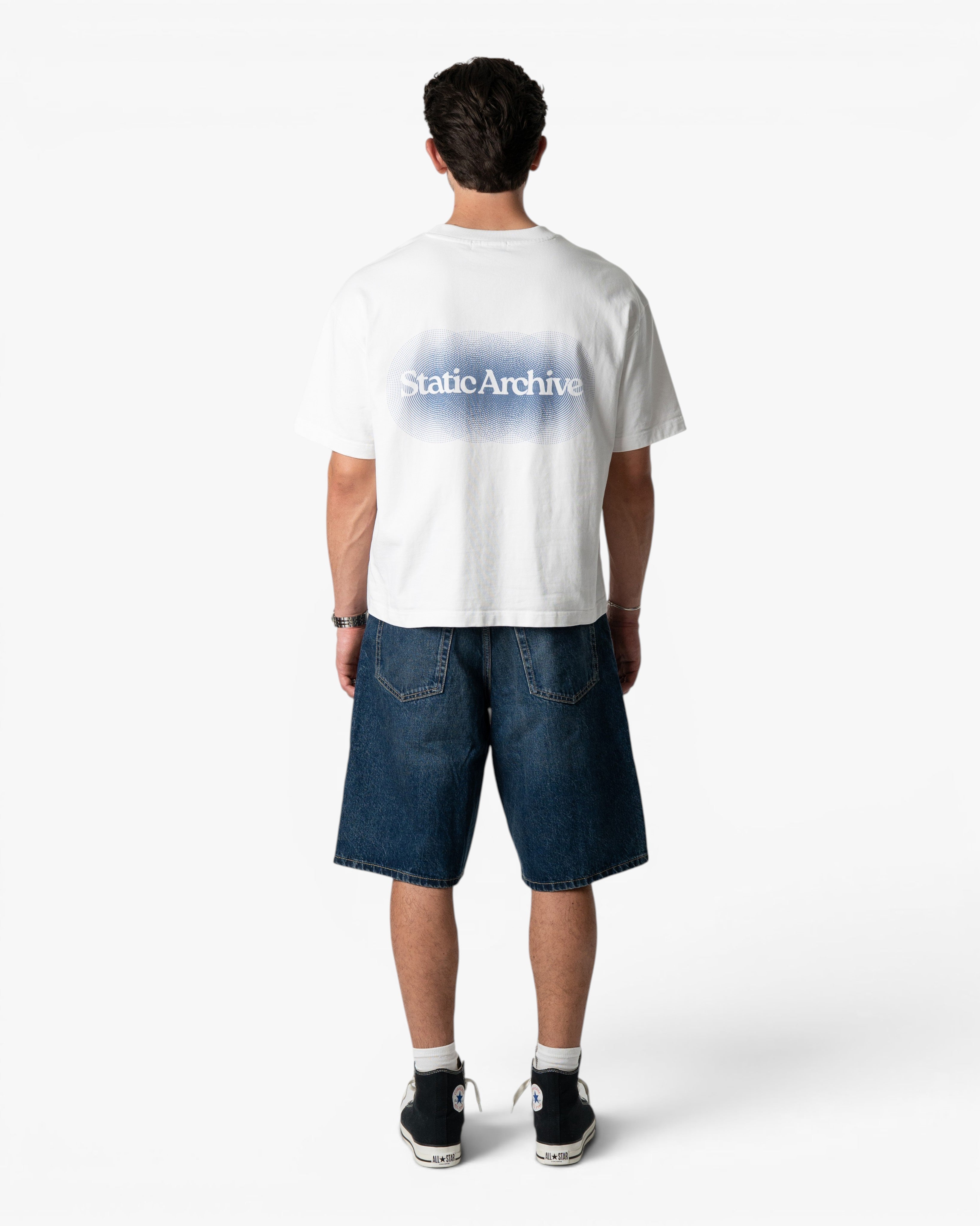 Halftone Tee Blue