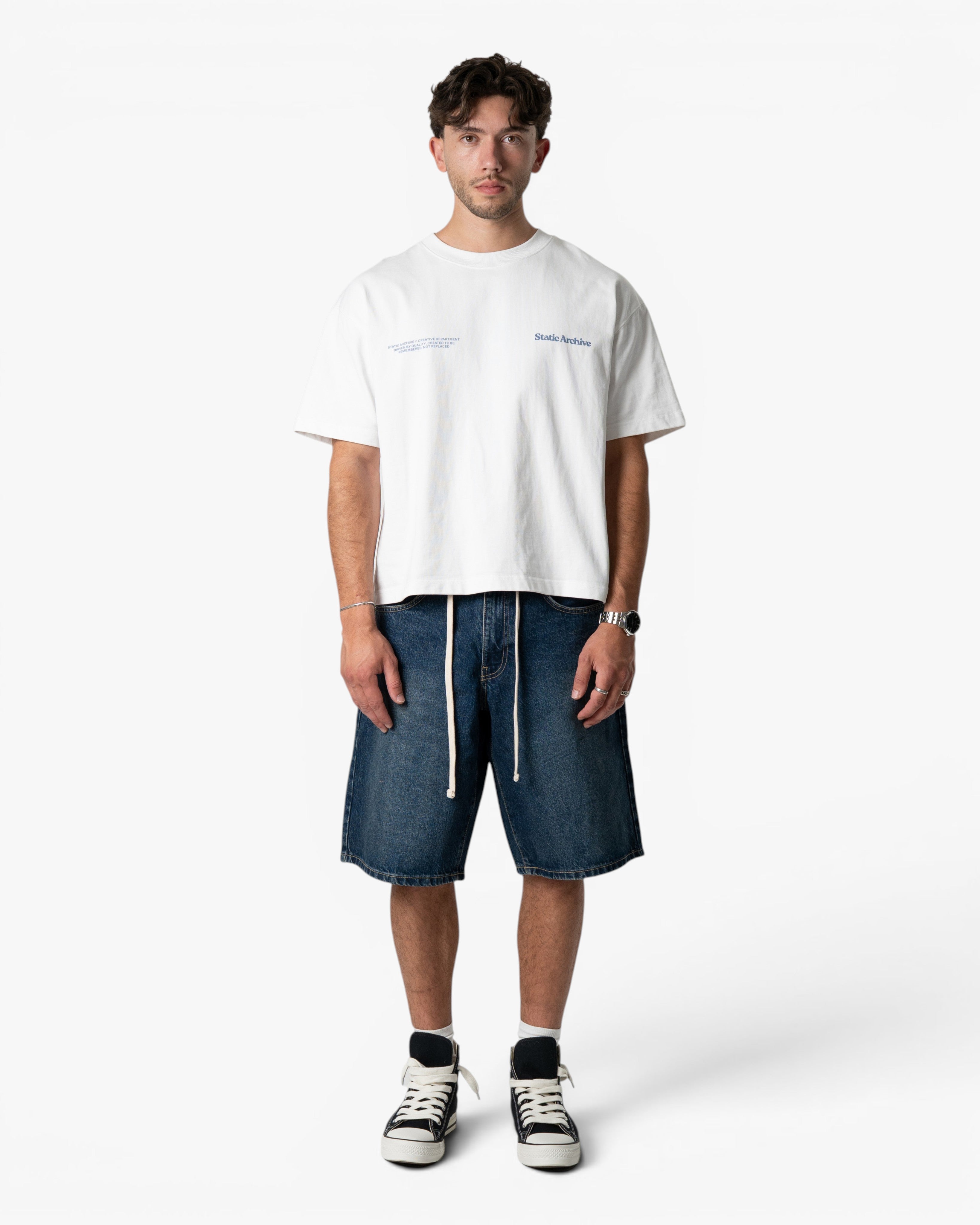 Halftone Tee Blue