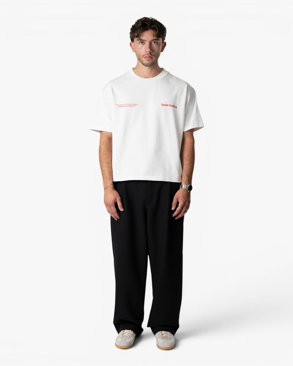 Halftone Tee Red