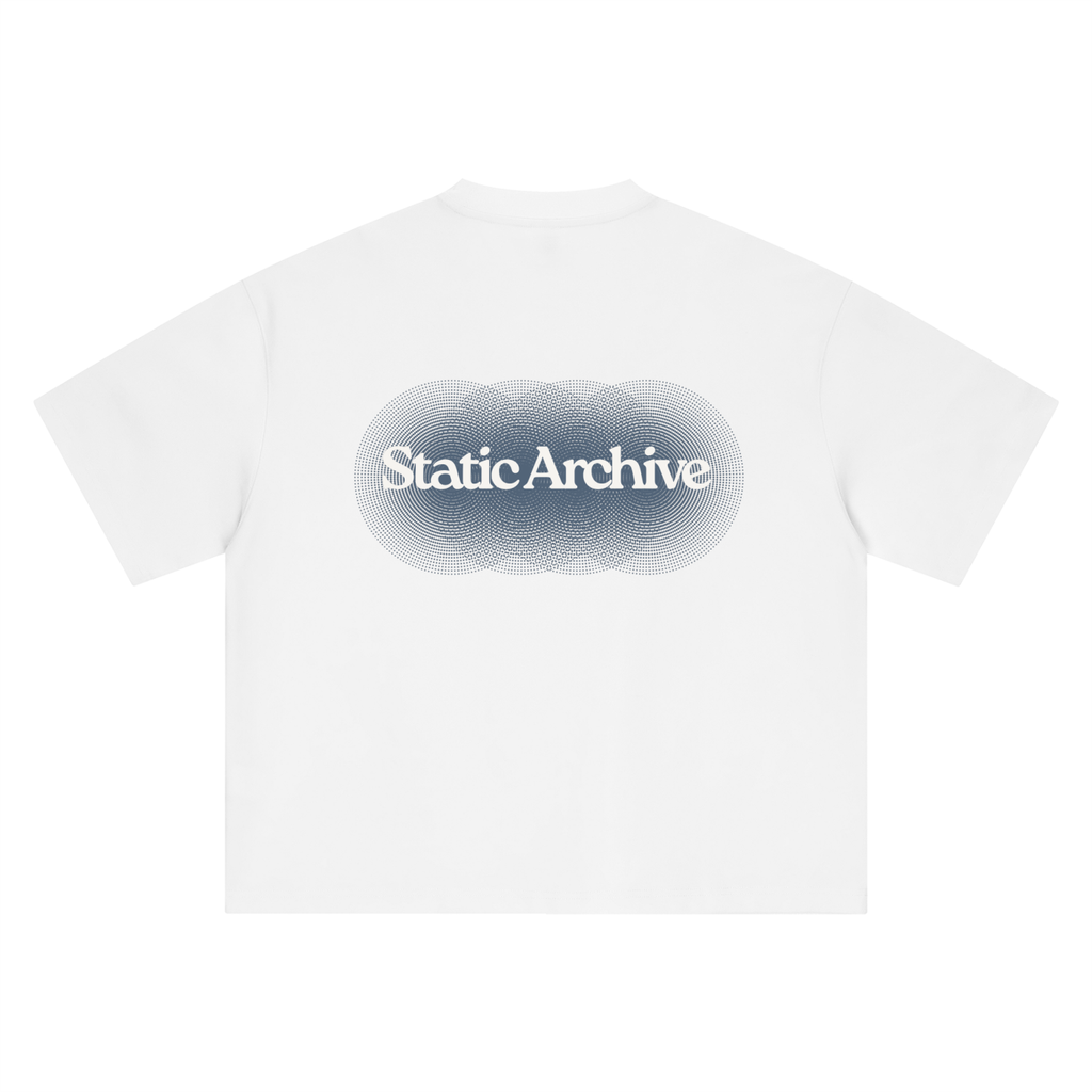 Halftone Tee Blue