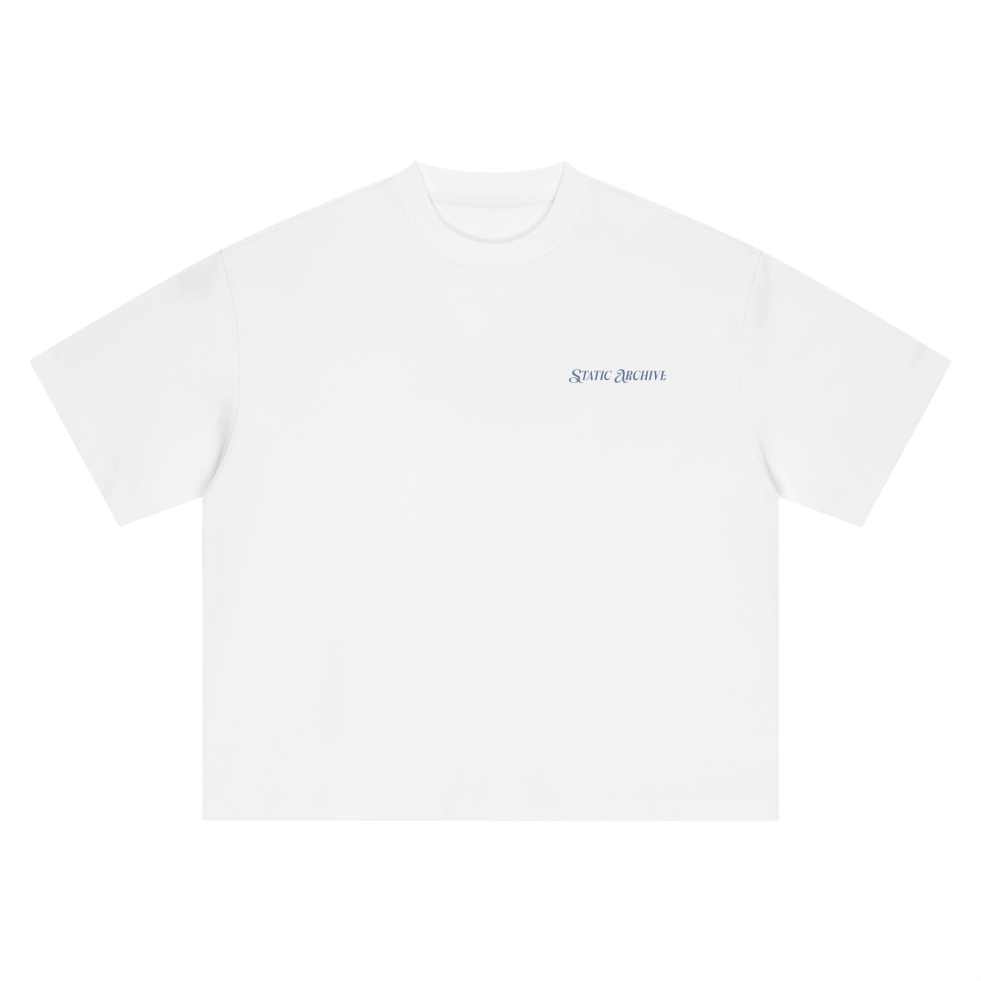 Initials Tee White/Blue