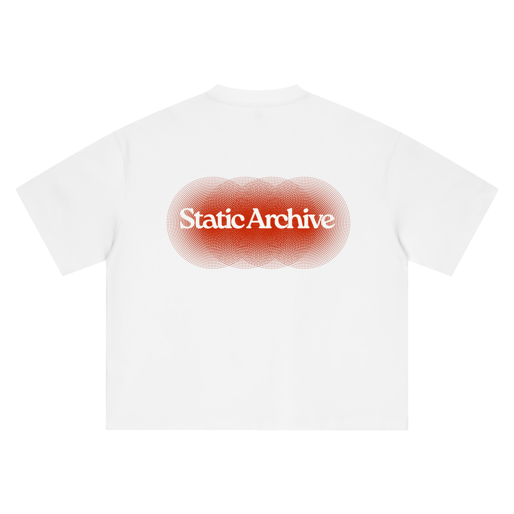 Halftone Tee Red