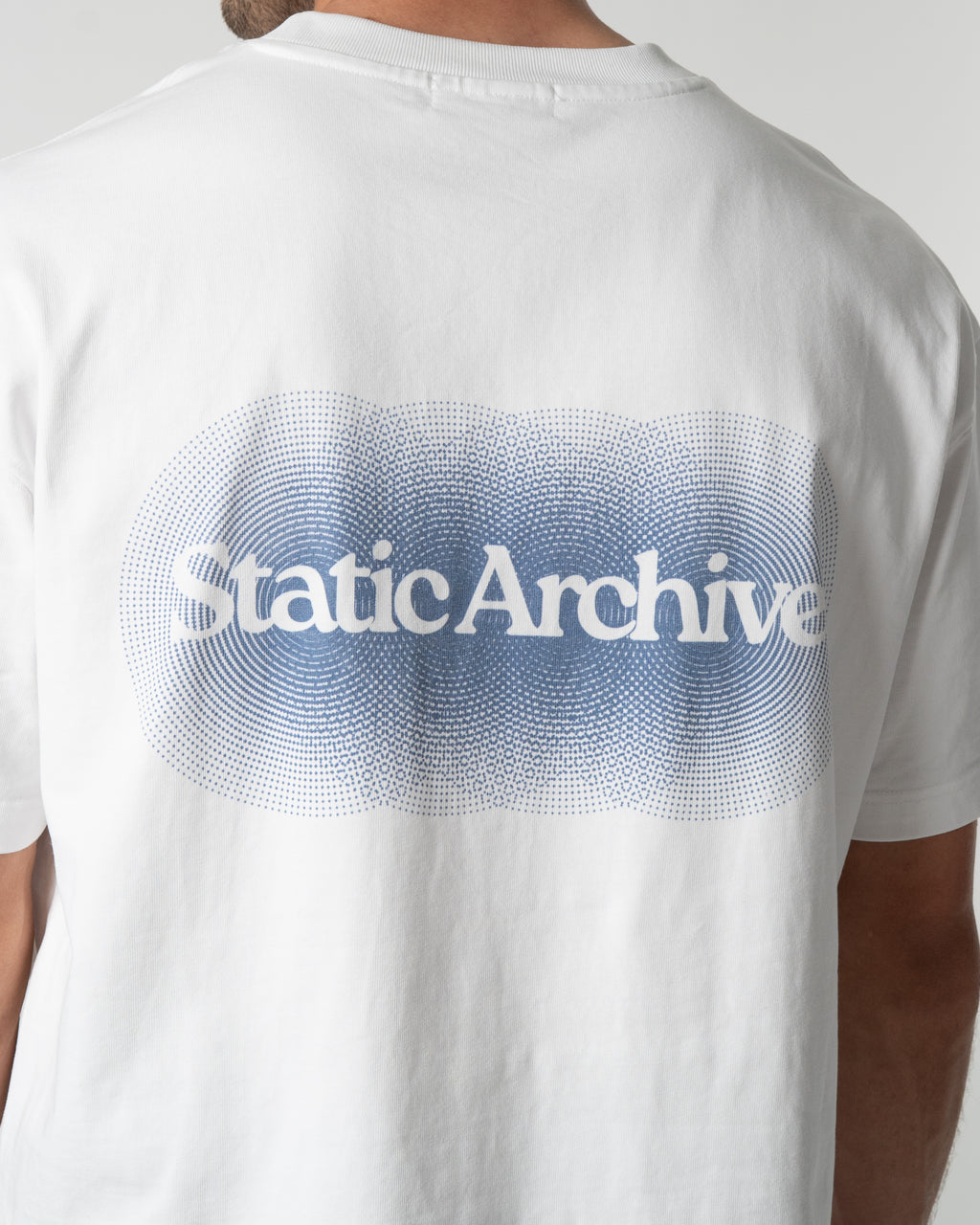 Halftone Tee Blue